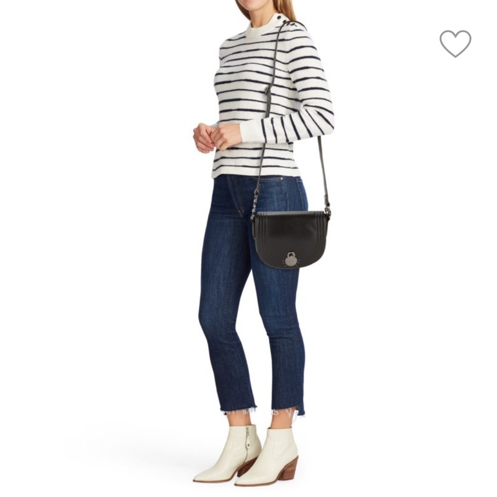 LONGCHAMP Leather Saddle Bag